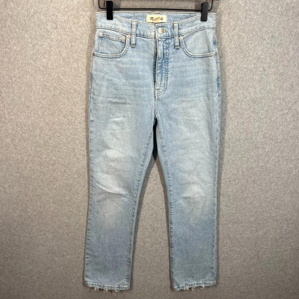 Madewell Women's‎ Size 24 Slim Demi Boot Mid Rise Stretch Light Wash